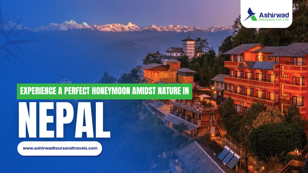 Luxury hillside resort with mountain views in Nepal.