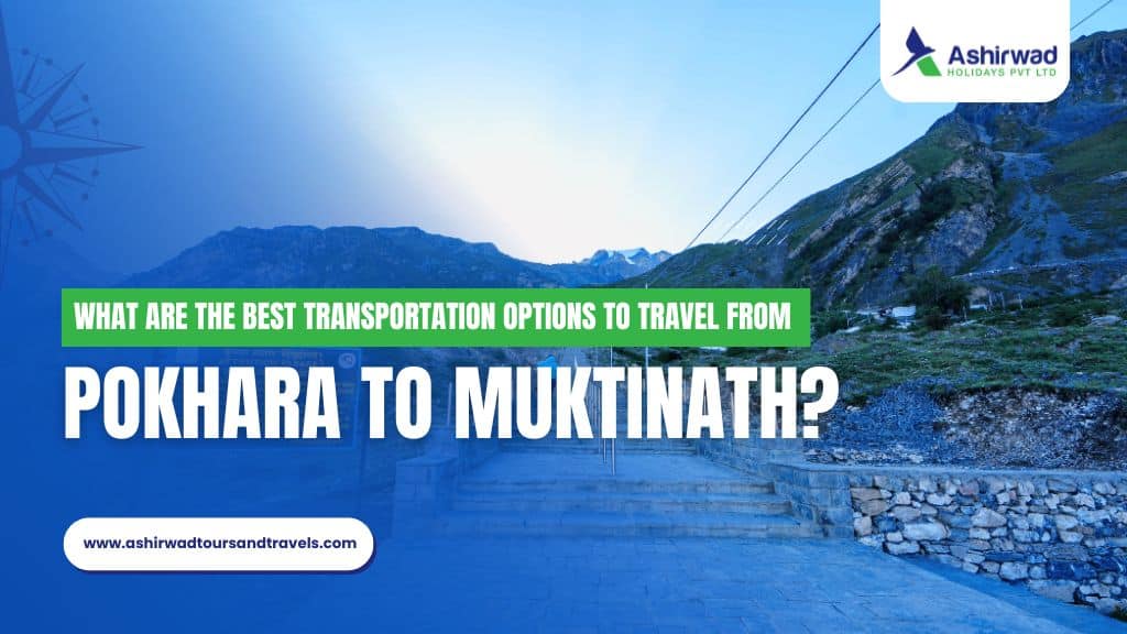 Jeep driving through rugged Himalayan terrain from Pokhara to Muktinath